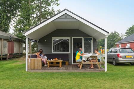 Veranda chalet accommodation at holiday park Kampeerdorp de Zandstuve