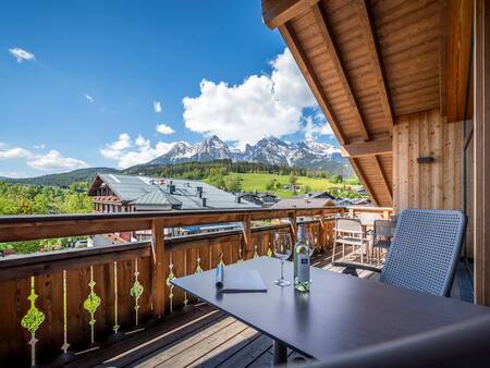 View from a balcony of an apartment at Landal Alpen Resort Maria Alm