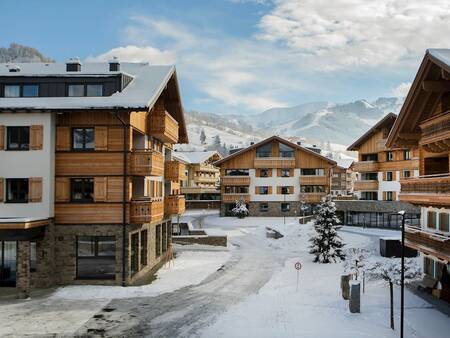 Photo of some apartment buildings in winter at Landal Alpen Resort Maria Alm