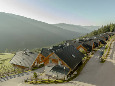 Photo of mountains and apartments at Landal Alpen Chalets Katschberg