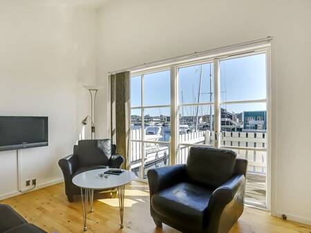 Living room of a holiday home at Landal Beach Park Ebeltoft