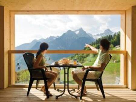 View from a balcony of an apartment on Landal Brandnertal