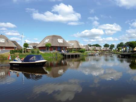 Holiday homes with jetties on the water at Landal De Bloemert holiday park