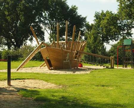 Play ship in the playground of holiday park Landal De Hellendoornse Berg