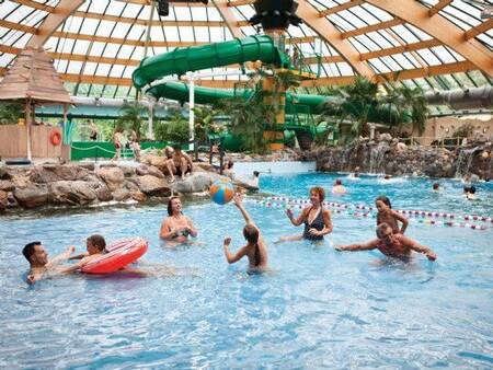 Wave pool in the subtropical swimming paradise at Landal De Lommerbergen holiday park