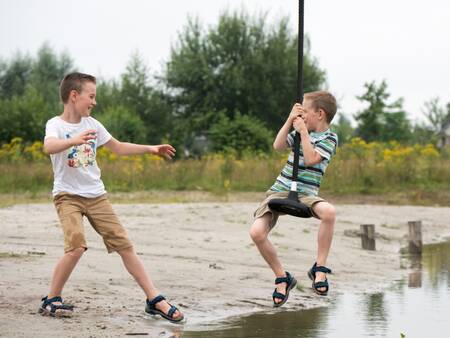 Nature play island at Landal De Reeuwijkse Plassen holiday park