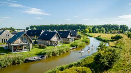 Holiday homes with jetties at the Landal Elfstedenhart holiday park
