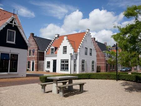 The holiday homes at Landal Esonstad holiday park are built in fortified town style