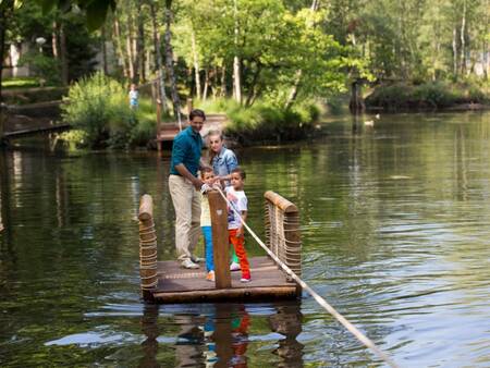 Ferry across the water at Landal Het Vennenbos