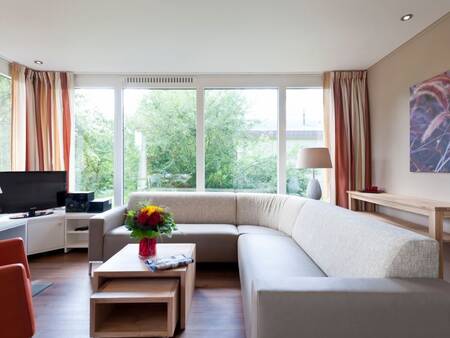 Living room of a holiday home at the Landal Hochwald holiday park