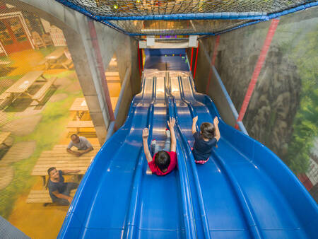Slides in the indoor playground at Landal Hoog Vaals holiday park