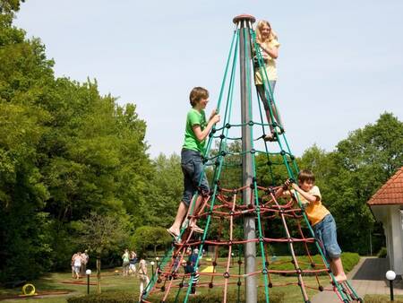 Climbing device in a playground at the Landal Landgoed De Elsgraven holiday park