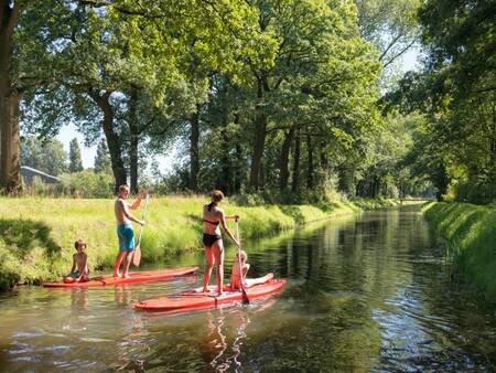 Stand up paddling on the river Elsgraven