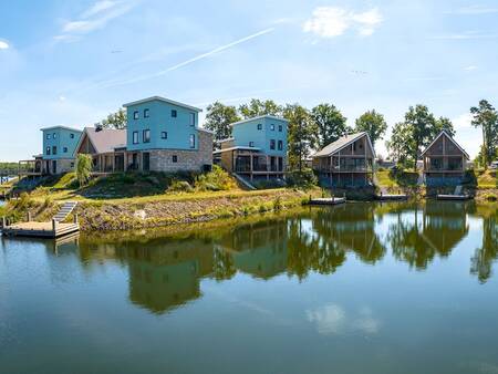 Holiday homes beautifully situated on the water at the Landal Marina Resort Well holiday park