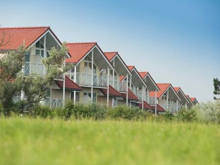 A row of holiday homes at the Landal Port Greve . holiday park