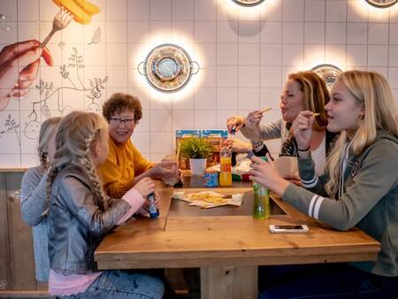 Good food in the snack bar at the Landal Port Greve holiday park