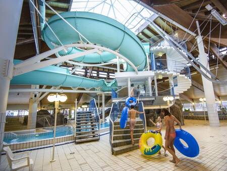 Large slide in the swimming paradise at the Landal Salztal Paradies holiday park