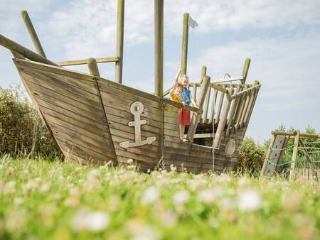 Play boat in a playground at Landal Schuttersbos holiday park