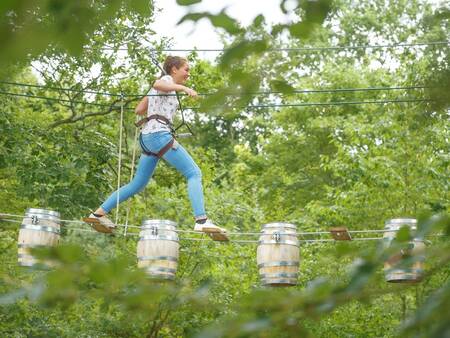 Take on the challenge in the climbing park at the Landal Sonnenberg holiday park