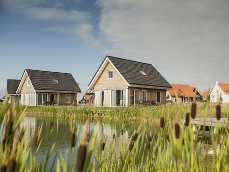 Holiday homes on the water at the Landal Strand Resort Nieuwvliet-Bad holiday park