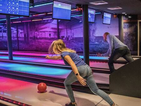 Bowling at the bowling alley of Landal Stroombroek holiday park