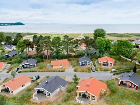 aerial view of holiday homes at holiday park Landal Travemünde