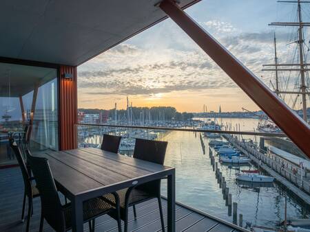 View from a balcony of an apartment at the Landal Travemünde holiday park