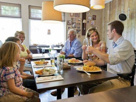 Dining in Café-Bistro Woods at the Landal Warsberg holiday park