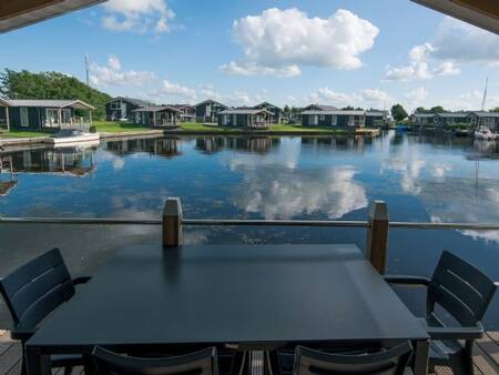 View from the terrace of a holiday home at the Landal Waterpark Sneekermeer holiday park