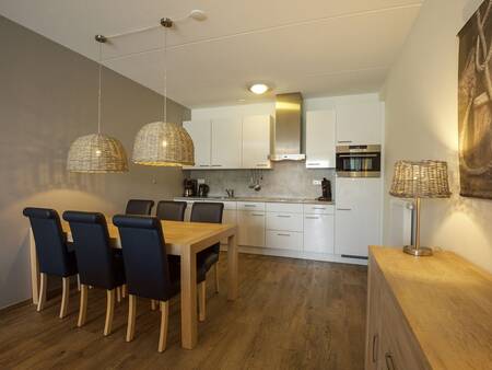 Kitchen and dining area of an apartment on Landal West-Terschelling