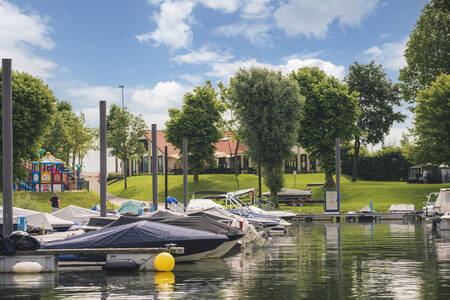Boats in one of the 3 marinas of MarinaPark Bad Nederrijn