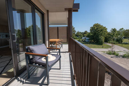Balcony of an apartment at the holiday park MarinaPark Beach Resort Soal