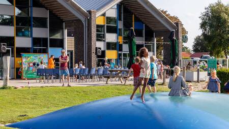 Air trampoline for the terrace of holiday park Molecaten Hoogduin