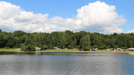 One of the recreational lakes of holiday park Molecaten Park Kuierpad