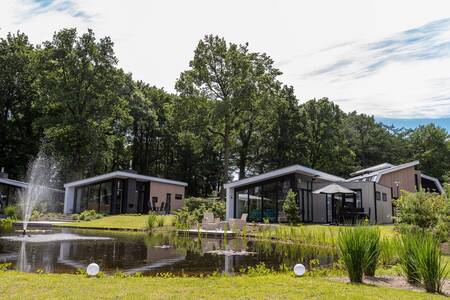 Holiday homes by a pond at the Park Berkenrhode holiday park