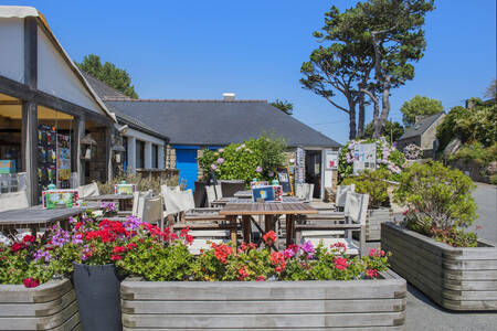 The terrace at the restaurant of holiday park RCN Port l'Epine