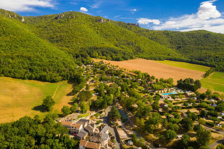 Aerial view of holiday park RCN Val de Cantobre