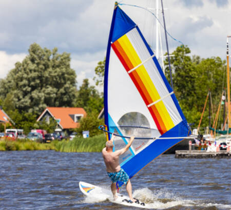 Windsurfing on the Sneekermeer at holiday park RCN de Potten