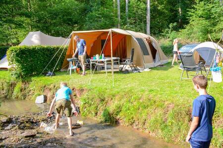 Spacious camping pitches at the Resort Walsdorf holiday park in Luxembourg