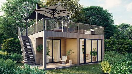 Villa Dakterras + Hottub | 4-6 people at Vakantiepark Resort de Parel