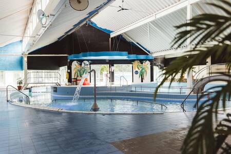 A fountain in the indoor pool of the Roompot Beach Resort holiday park