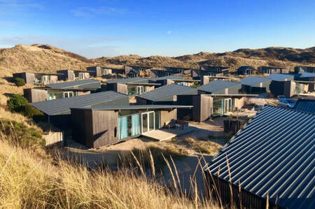 Detached lodges in the dunes at the Roompot Bloemendaal aan Zee holiday park