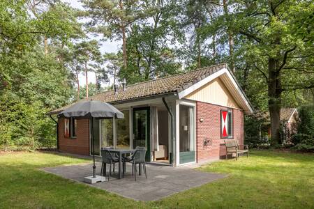 Detached holiday home with garden furniture in the garden at holiday park Roompot Bospark Lunsbergen