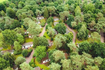 Aerial photo of holiday homes at holiday park Roompot Bospark de Schaapskooi