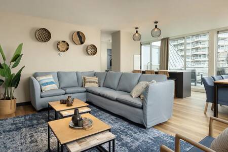 Living room of an apartment at Roompot De Graaf van Egmont