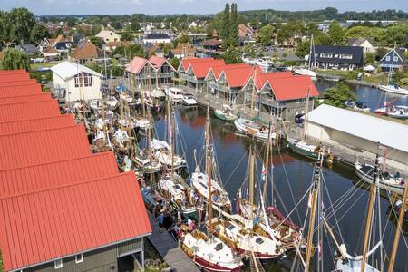 Holiday homes at the marina of holiday park Roompot Havenresort Terherne