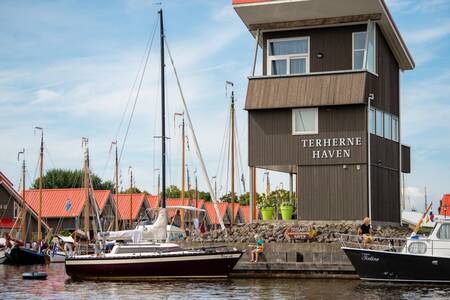 The marina of Roompot Havenresort Terherne
