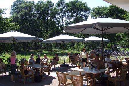 Terrace at the restaurant at Roompot Holiday Park Herperduin