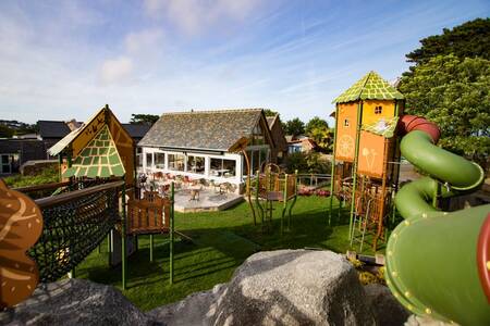 A large playground at the Roompot Le Ranolien holiday park
