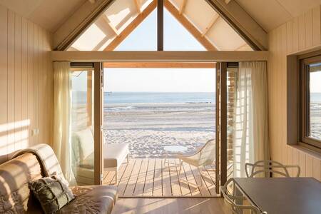 View from a Beach House over the beach at the Roompot North Sea Resort Vlissingen holiday park